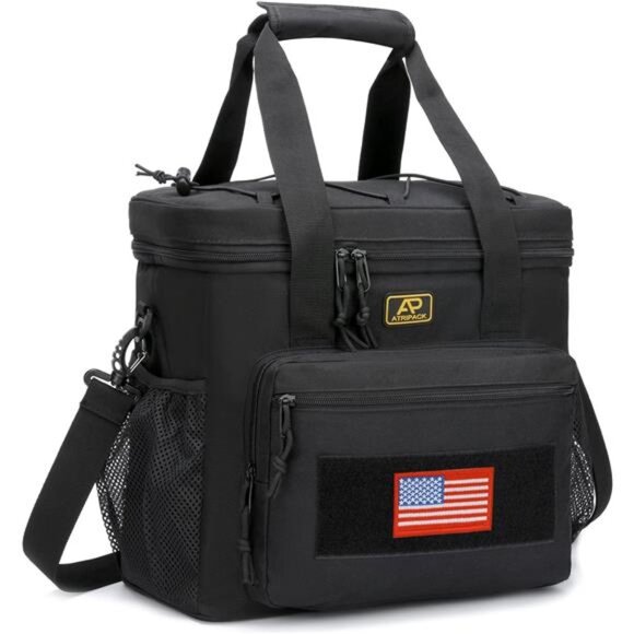 Lunch Box for Men, Tactical Lunch Bag MOLLE Webbing Leakproof Insulated La